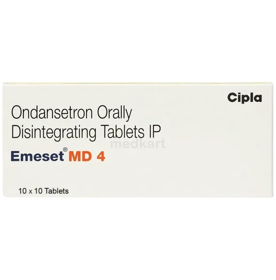 emeset 4mg tablet 10's